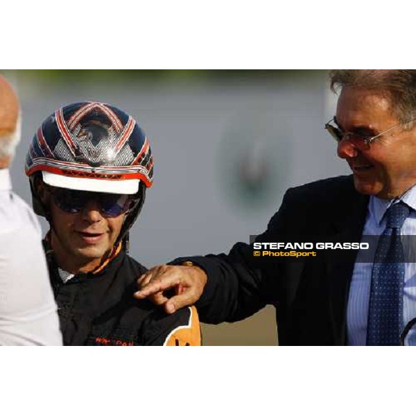 avv. Gragnagnello and Wim Paal after winning with Melania SF the Premio avv. Carlo Marangoni - Filly Torino, 13th sept. 2009 ph. Stefano Grasso