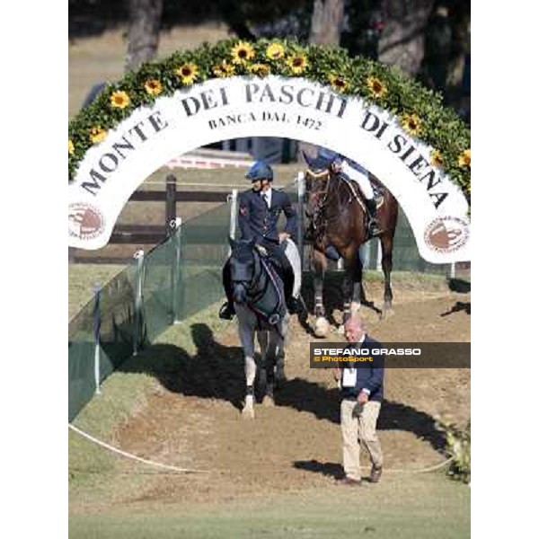 Emilio Bicocchi on Jeckerson Kapitol d\' Argonne wins the 1st round of the Italian show jumping Championship La Bagnaia (SI), 17th sept. 2009 ph.Stefano Grasso
