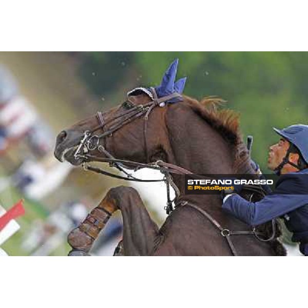 Emilio Bicocchi on Jeckerson Kapitol d\' Argonne leads after the second round of the Italian showjumping championships La Bagnaia, 18th sept. 2009 ph. Stefano Grasso