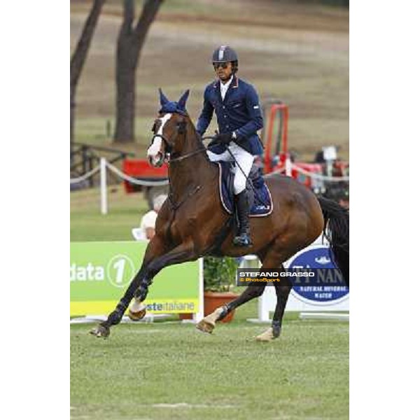 Natale Chiaudani on Snai Seldana di Campalto second after the second round of the Italian showjumping championships La Bagnaia, 18th sept. 2009 ph. Stefano Grasso