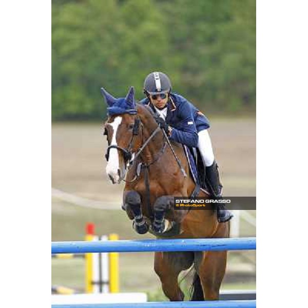 Natale Chiaudani on Snai Seldana di Campalto second after the second round of the Italian showjumping championships La Bagnaia, 18th sept. 2009 ph. Stefano Grasso