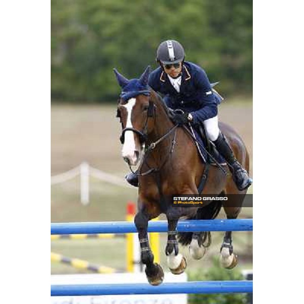 Natale Chiaudani on Snai Seldana di Campalto second after the second round of the Italian showjumping championships La Bagnaia, 18th sept. 2009 ph. Stefano Grasso
