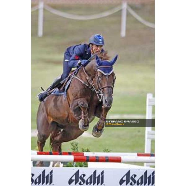 Emilio Bicocchi on Jeckerson Kapitol d\' Argonne leads after the 3rd round of Italian showjumping championship La Bagnaia, 18th sept. 2009 ph. Stefano Grasso