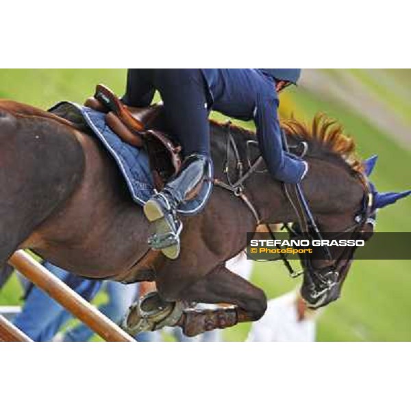 Emilio Bicocchi on Jeckerson Kapitol d\' Argonne leads after the 3rd round of Italian showjumping championship La Bagnaia, 18th sept. 2009 ph. Stefano Grasso