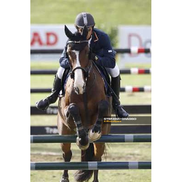 Natale Chiaudani on Snai Seldana di Campalto second after the second round of the Italian showjumping championships La Bagnaia, 18th sept. 2009 ph. Stefano Grasso