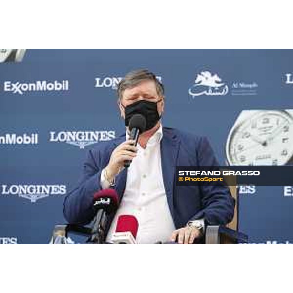 Press conference Jan Tops, President and Founder of LGCT and GCL LGCT of Doha 2021 Al Shaqab, 02032021 ph.Stefano Grasso/LGCT
