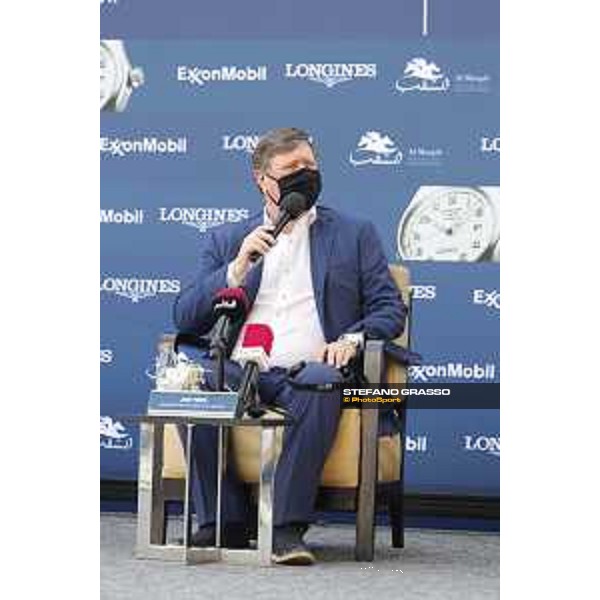 Press conference Jan Tops, President and Founder of LGCT and GCL LGCT of Doha 2021 Al Shaqab, 02032021 ph.Stefano Grasso/LGCT