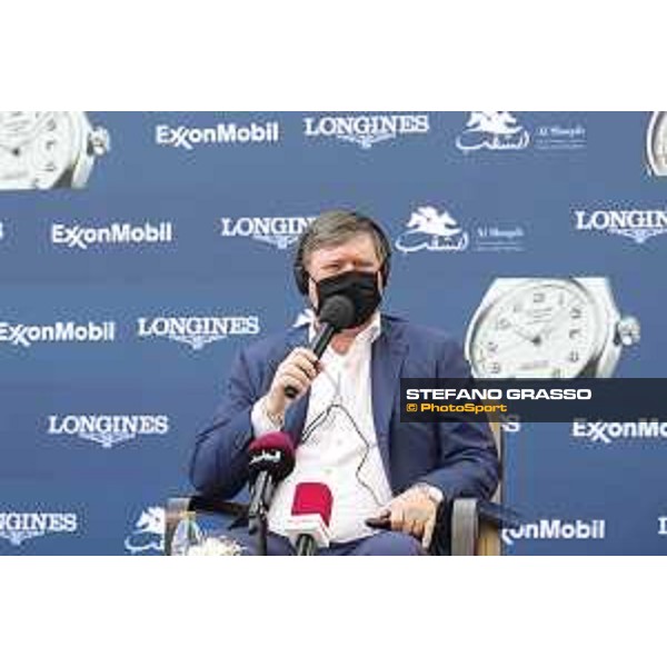 Press conference Jan Tops, President and Founder of LGCT and GCL LGCT of Doha 2021 Al Shaqab, 02032021 ph.Stefano Grasso/LGCT