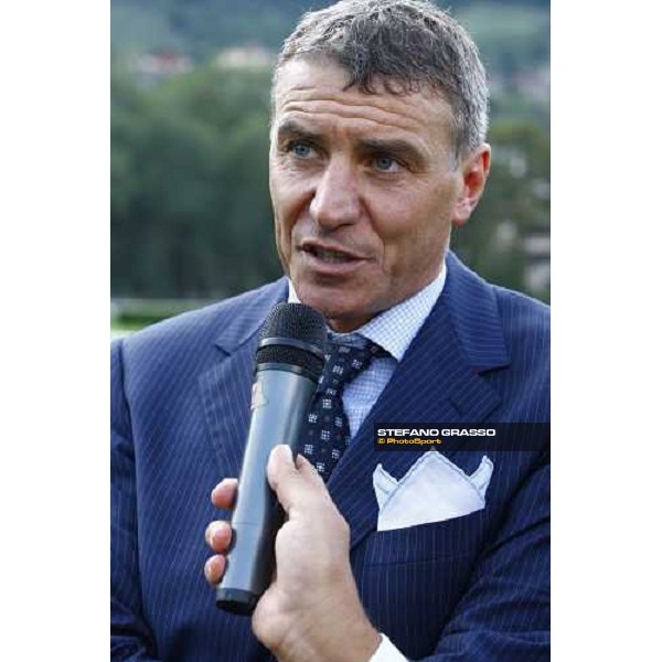Paolo Favero interviwed after winning for the 3rd time the Gran Premio Merano Forst Merano Maia, 27th sept. 2009 ph. Stefano Grasso