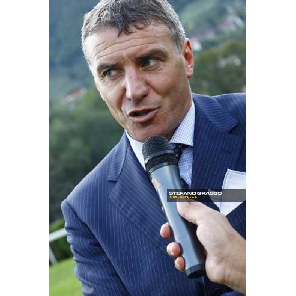 Paolo Favero interviwed after winning for the 3rd time the Gran Premio Merano Forst Merano Maia, 27th sept. 2009 ph. Stefano Grasso