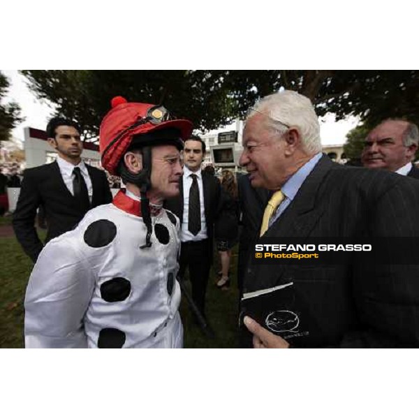 Eugenio Colombo and Mick Kinane Paris Longchamp, 4th oct. 2009 ph. Stefano Grasso