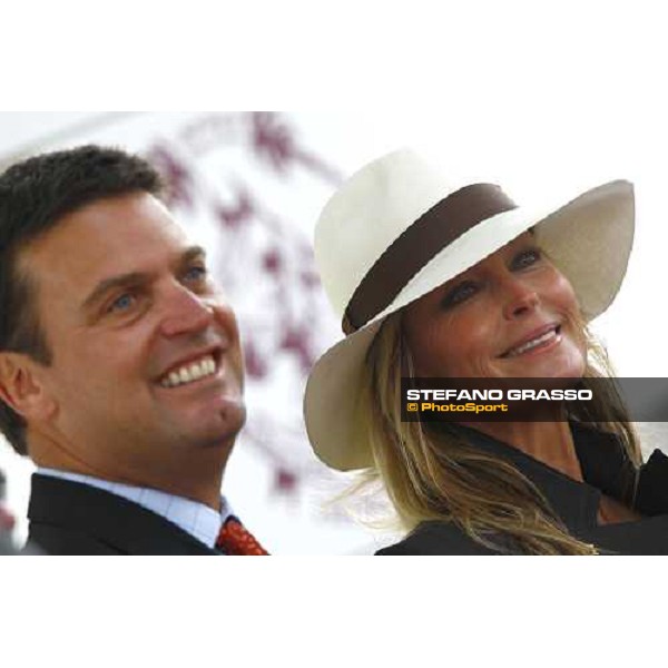 Bo Derek and Greg Avioli at Longchamp Paris Longchamp, 4th oct. 2009 ph. Stefano Grasso
