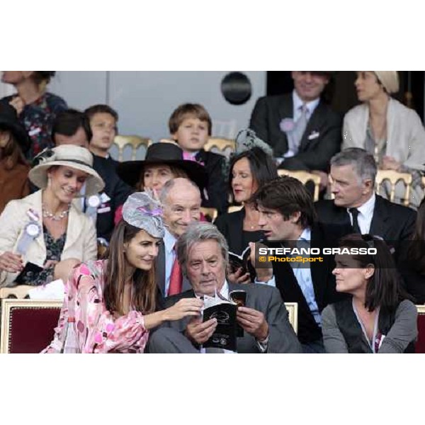 Alain Delon pictured at Longchamp Paris Longchamp, 4th oct. 2009 ph. Stefano Grasso