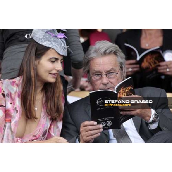 Alain Delon pictured at Longchamp Paris Longchamp, 4th oct. 2009 ph. Stefano Grasso