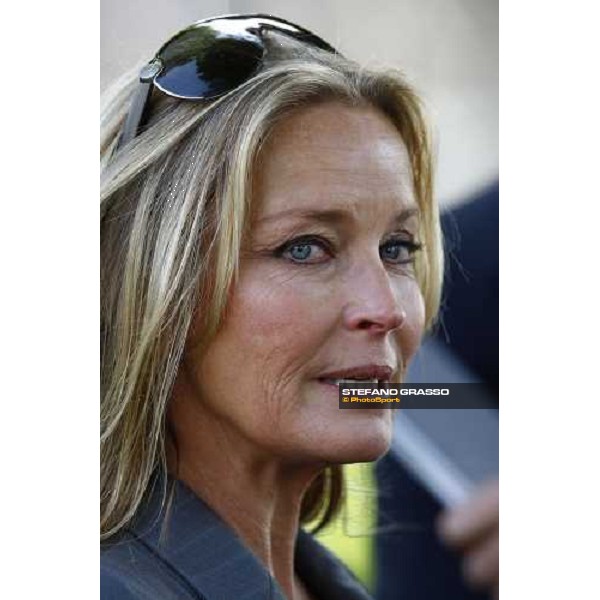 a close up for Bo Derek Paris Longchamp, 3rd oct. 2009 ph. Stefano Grasso