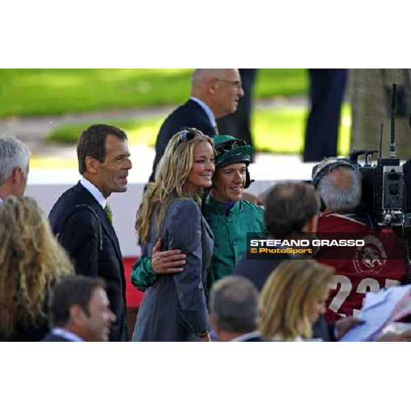 Bo Derek and Frankie Dettori pictured at Longchamp Paris Longchamp, 3rd oct. 2009 ph. Stefano Grasso