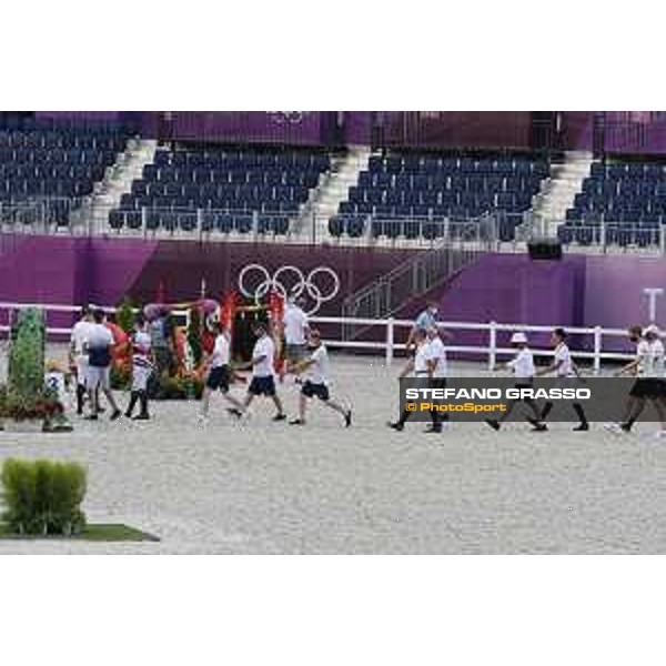 Tokyo 2020 Olympic Games - Show Jumping Team 1st Qualifier - Course walking Tokyo, Equestrian Park - 06 August 2021 Ph. Stefano Grasso