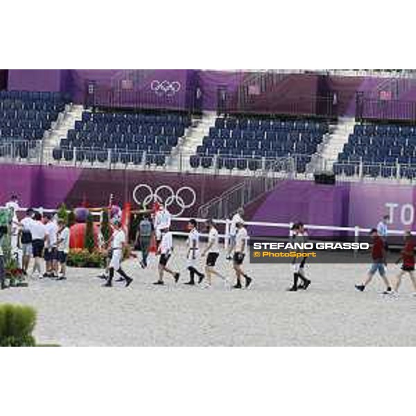 Tokyo 2020 Olympic Games - Show Jumping Team 1st Qualifier - Course walking Tokyo, Equestrian Park - 06 August 2021 Ph. Stefano Grasso