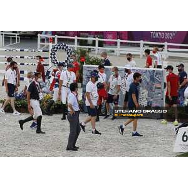 Tokyo 2020 Olympic Games - Show Jumping Team 1st Qualifier - Course walking Tokyo, Equestrian Park - 06 August 2021 Ph. Stefano Grasso