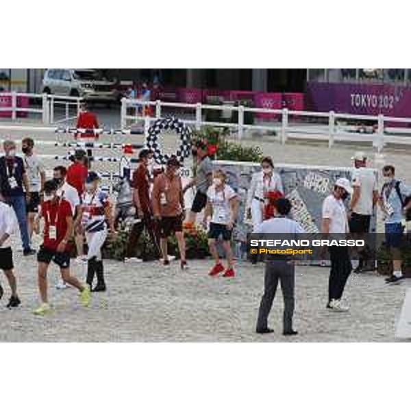 Tokyo 2020 Olympic Games - Show Jumping Team 1st Qualifier - Course walking Tokyo, Equestrian Park - 06 August 2021 Ph. Stefano Grasso