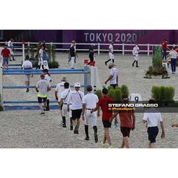 Tokyo 2020 Olympic Games - Show Jumping Team 1st Qualifier - Course walking Tokyo, Equestrian Park - 06 August 2021 Ph. Stefano Grasso