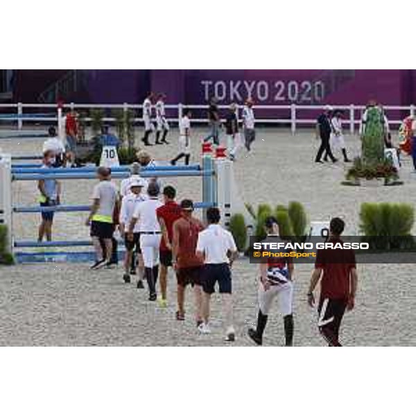 Tokyo 2020 Olympic Games - Show Jumping Team 1st Qualifier - Course walking Tokyo, Equestrian Park - 06 August 2021 Ph. Stefano Grasso