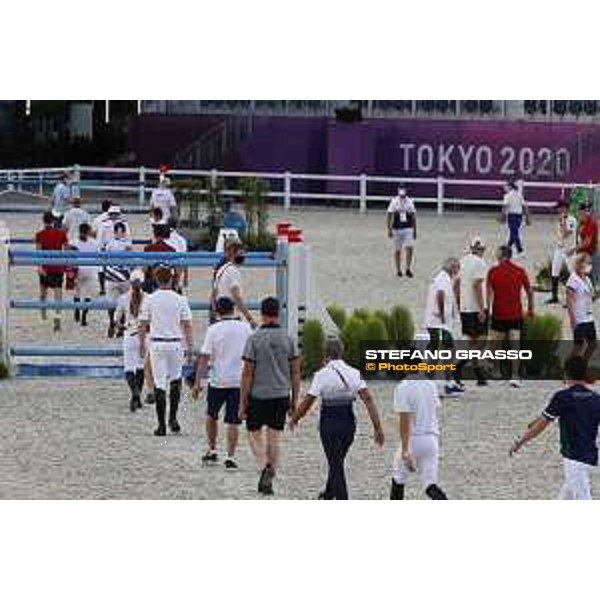 Tokyo 2020 Olympic Games - Show Jumping Team 1st Qualifier - Course walking Tokyo, Equestrian Park - 06 August 2021 Ph. Stefano Grasso