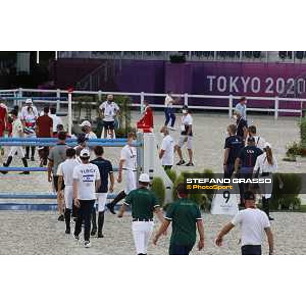 Tokyo 2020 Olympic Games - Show Jumping Team 1st Qualifier - Course walking Tokyo, Equestrian Park - 06 August 2021 Ph. Stefano Grasso