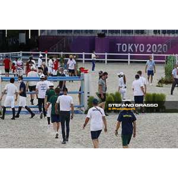 Tokyo 2020 Olympic Games - Show Jumping Team 1st Qualifier - Course walking Tokyo, Equestrian Park - 06 August 2021 Ph. Stefano Grasso