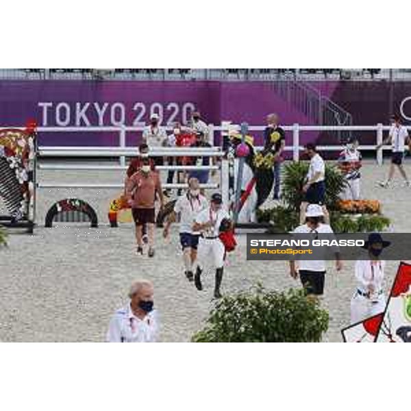 Tokyo 2020 Olympic Games - Show Jumping Team 1st Qualifier - Course walking Tokyo, Equestrian Park - 06 August 2021 Ph. Stefano Grasso