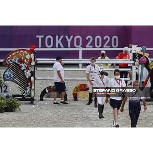 Tokyo 2020 Olympic Games - Show Jumping Team 1st Qualifier - Course walking Tokyo, Equestrian Park - 06 August 2021 Ph. Stefano Grasso