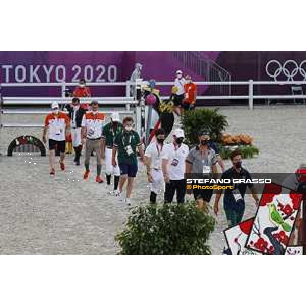 Tokyo 2020 Olympic Games - Show Jumping Team 1st Qualifier - Course walking Tokyo, Equestrian Park - 06 August 2021 Ph. Stefano Grasso