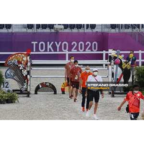 Tokyo 2020 Olympic Games - Show Jumping Team 1st Qualifier - Course walking Tokyo, Equestrian Park - 06 August 2021 Ph. Stefano Grasso