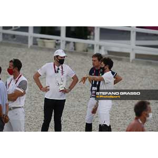 Tokyo 2020 Olympic Games - Show Jumping Team 1st Qualifier - Course walking - Darragh Kenny, Teddy Vlock Tokyo, Equestrian Park - 06 August 2021 Ph. Stefano Grasso