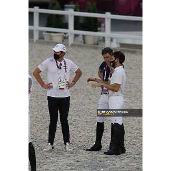 Tokyo 2020 Olympic Games - Show Jumping Team 1st Qualifier - Course walking - Darragh Kenny, Teddy Vlock Tokyo, Equestrian Park - 06 August 2021 Ph. Stefano Grasso