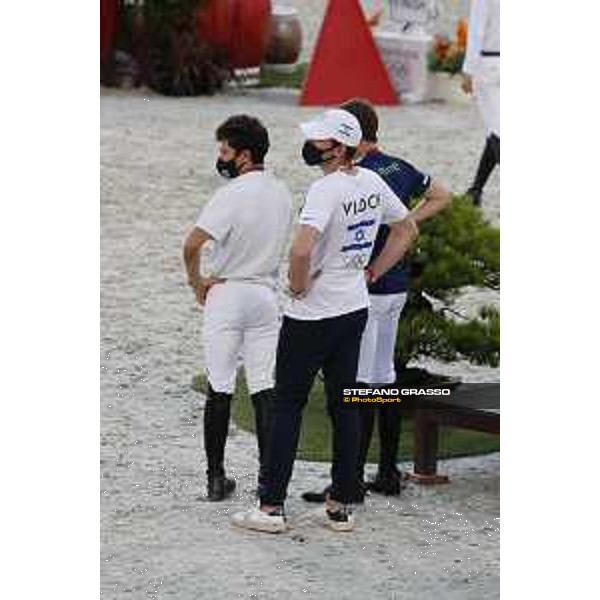 Tokyo 2020 Olympic Games - Show Jumping Team 1st Qualifier - Course walking - Darragh Kenny, Teddy Vlock Tokyo, Equestrian Park - 06 August 2021 Ph. Stefano Grasso