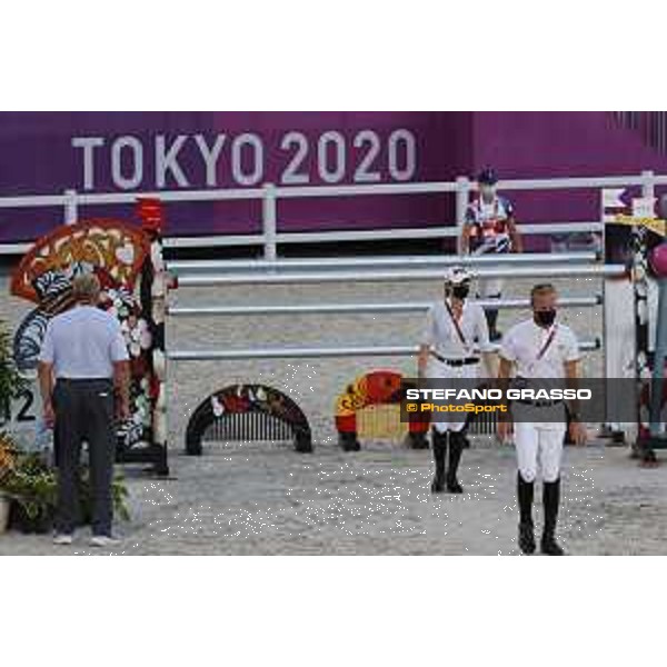 Tokyo 2020 Olympic Games - Show Jumping Team 1st Qualifier - Course walking - Jessica Springsteen, Jerome Guery Tokyo, Equestrian Park - 06 August 2021 Ph. Stefano Grasso