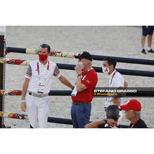 Tokyo 2020 Olympic Games - Show Jumping Team 1st Qualifier - Course walking - Gregory Wathelet, Rob Hoekstra, Nayel Nassar Tokyo, Equestrian Park - 06 August 2021 Ph. Stefano Grasso