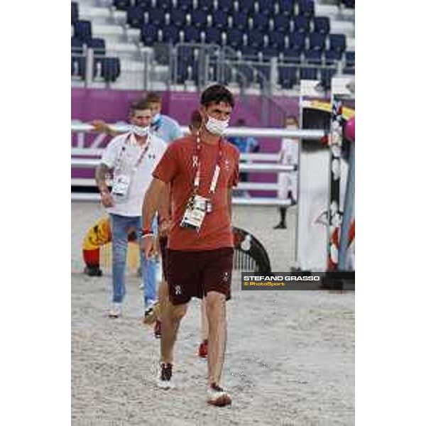 Tokyo 2020 Olympic Games - Show Jumping Team 1st Qualifier - Course walking - Steve Guerdat Tokyo, Equestrian Park - 06 August 2021 Ph. Stefano Grasso