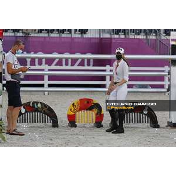Tokyo 2020 Olympic Games - Show Jumping Team 1st Qualifier - Course walking - Jessica Springsteen Tokyo, Equestrian Park - 06 August 2021 Ph. Stefano Grasso