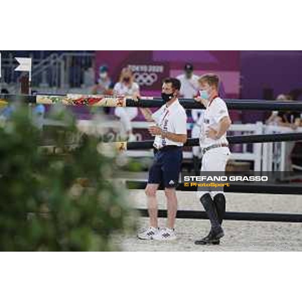 Tokyo 2020 Olympic Games - Show Jumping Team 1st Qualifier - Course walking - Scott Brash, Harry Charles Tokyo, Equestrian Park - 06 August 2021 Ph. Stefano Grasso