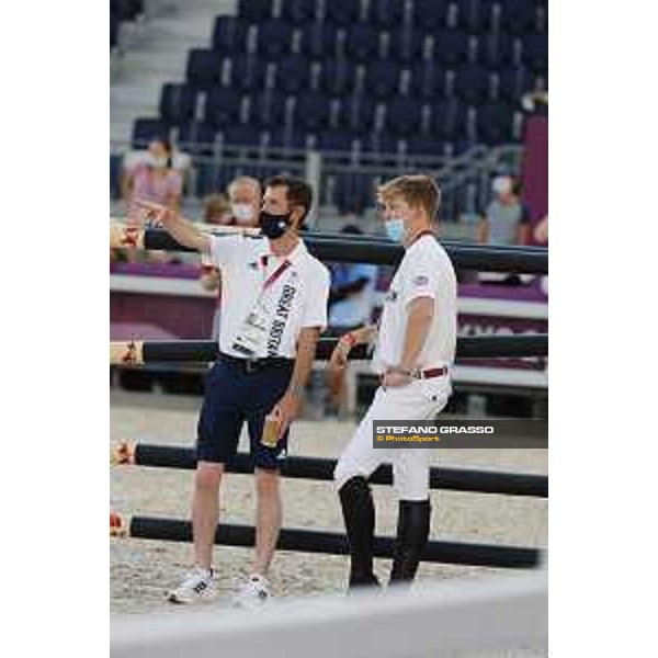 Tokyo 2020 Olympic Games - Show Jumping Team 1st Qualifier - Course walking - Scott Brash, Harry Charles Tokyo, Equestrian Park - 06 August 2021 Ph. Stefano Grasso