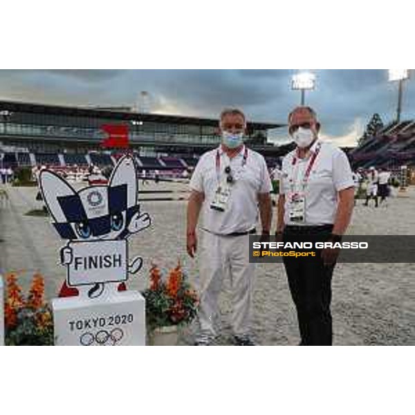 Tokyo 2020 Olympic Games - Show Jumping Team 1st Qualifier - Course walking - Marco Fuste, Stephan Ellenbruch Tokyo, Equestrian Park - 06 August 2021 Ph. Stefano Grasso