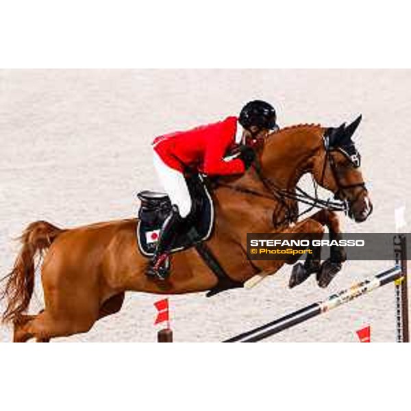 Tokyo 2020 Olympic Games - Show Jumping Team 1st Qualifier - Daisuke Fukushima on Chanyon Tokyo, Equestrian Park - 06 August 2021 Ph. Stefano Grasso