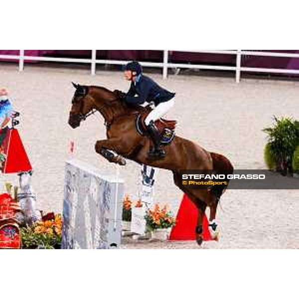 Tokyo 2020 Olympic Games - Show Jumping Team 1st Qualifier - Henrik von Eckermann on King Edward Tokyo, Equestrian Park - 06 August 2021 Ph. Stefano Grasso