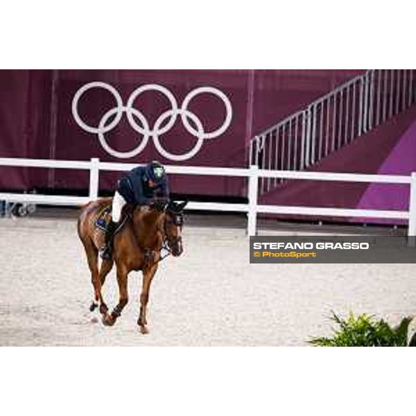 Tokyo 2020 Olympic Games - Show Jumping Team 1st Qualifier - Henrik von Eckermann on King Edward Tokyo, Equestrian Park - 06 August 2021 Ph. Stefano Grasso