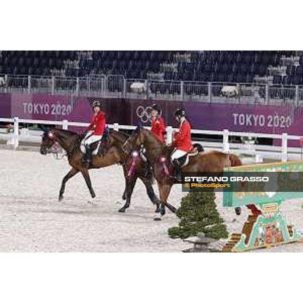 Tokyo 2020 Olympic Games - Show Jumping Team 1st Qualifier - Team USA: Laura Kraut, Jessica Springsteen, McLain Ward - Silver Medal Tokyo, Equestrian Park - 07 August 2021 Ph. Stefano Grasso