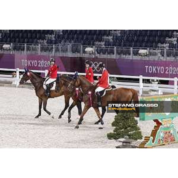Tokyo 2020 Olympic Games - Show Jumping Team 1st Qualifier - Team USA: Laura Kraut, Jessica Springsteen, McLain Ward - Silver Medal Tokyo, Equestrian Park - 07 August 2021 Ph. Stefano Grasso