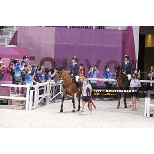 Tokyo 2020 Olympic Games - Show Jumping Team 1st Qualifier - Team Sweden: Henrik von Eckermann, Malin Baryard, Peder Fredricson - Gold Medal Tokyo, Equestrian Park - 07 August 2021 Ph. Stefano Grasso