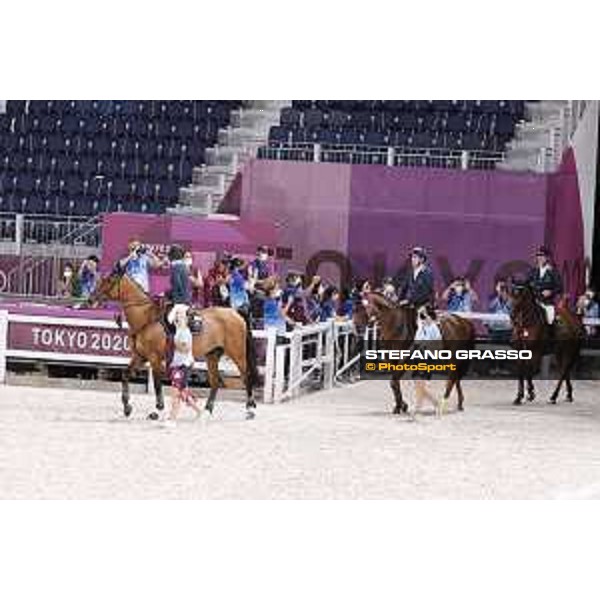 Tokyo 2020 Olympic Games - Show Jumping Team 1st Qualifier - Team Sweden: Henrik von Eckermann, Malin Baryard, Peder Fredricson - Gold Medal Tokyo, Equestrian Park - 07 August 2021 Ph. Stefano Grasso